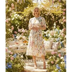 Generation Love Maria Peony Dress XL White Floral NEW